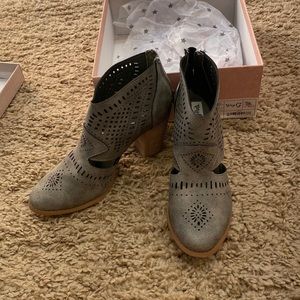 Grey booties
